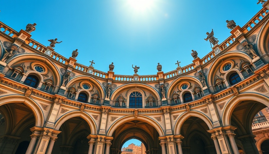 Sunlit Jerónimos Monastery showcasing Gothic arches and detailed stonework.