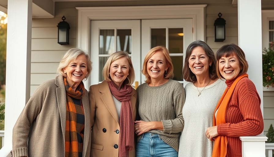 Group of women collaborating on event planning strategies outdoors.