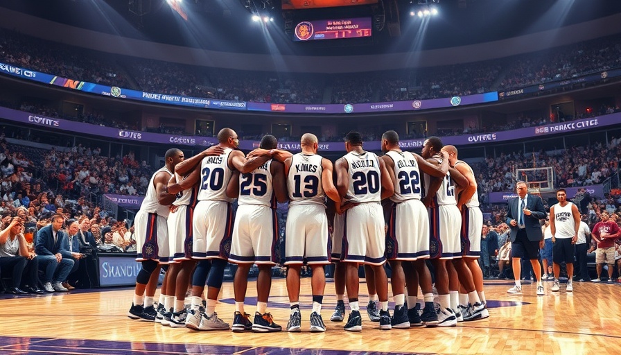 Sacramento Kings 2002 team celebrating in packed basketball stadium.