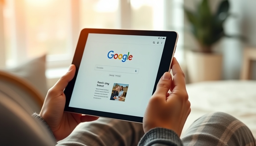 Tablet displaying Google search for high-quality orthodontics leads.