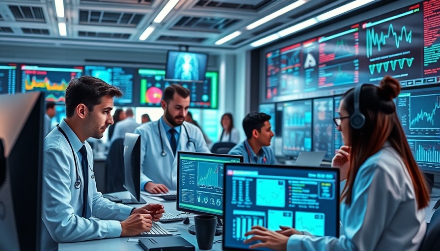 Unified Testing Hub for Health IT Developers in a futuristic workspace