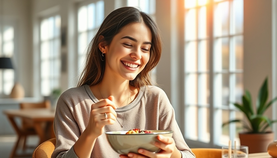 Nutritionist Approved Wellness Trends: Woman enjoying healthy breakfast.