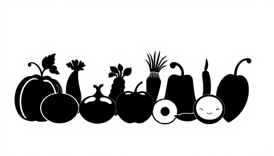 JSHealth community health tips symbol with fruits and veggies.