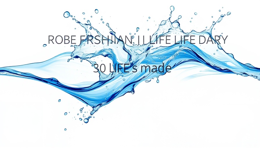 Splashing blue water with filtration text, asks about best system.