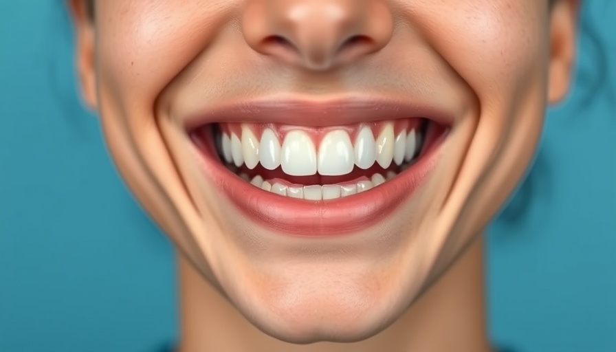 Healthy smile highlighting white teeth post using hydroxyapatite toothpaste.