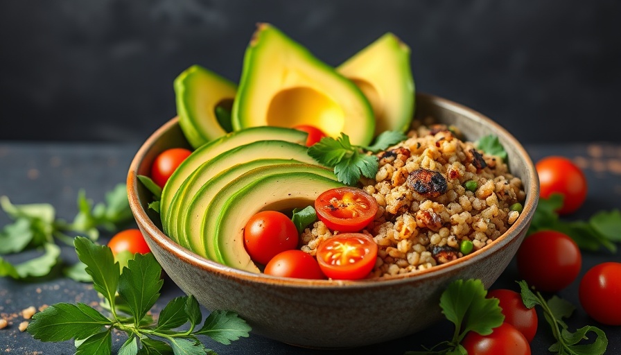 Colorful plant-based diet bowl for Crohn’s disease