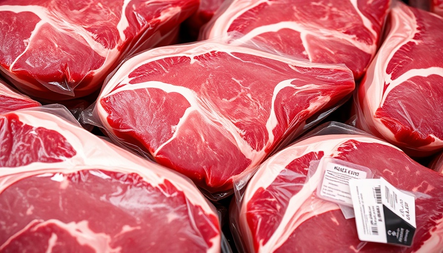 Vacuum-sealed packaged meats with marbling, Foods That Disrupt Our Microbiome.