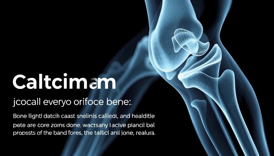 X-ray of knee joints with calcium intake text - Best Supplements for Bone and Joint Health