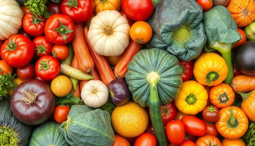 Colorful display of fresh produce, highlighting the healthiest food in the world.
