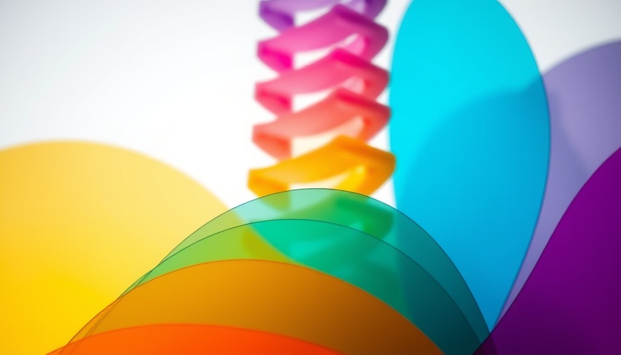 Abstract representation of chiropractic care, colorful layers symbolizing health.