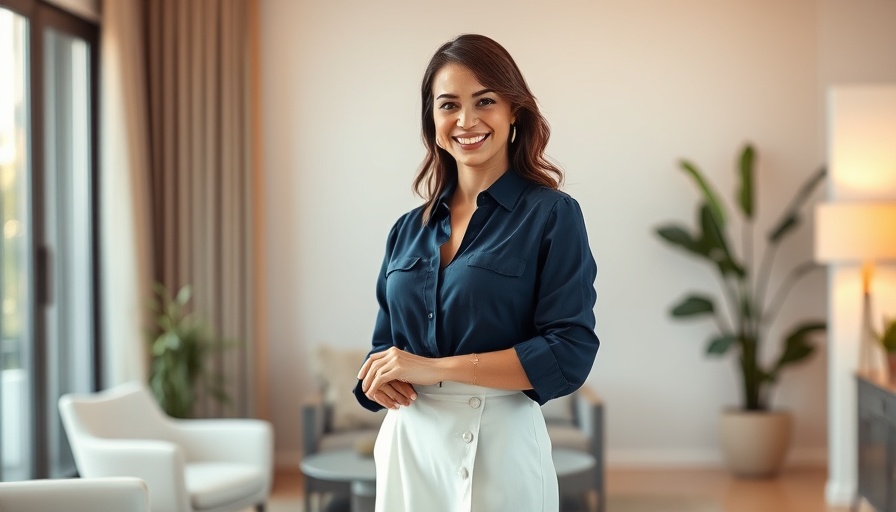 Confident woman smiling in elegant attire, natural alternative to dermal fillers.