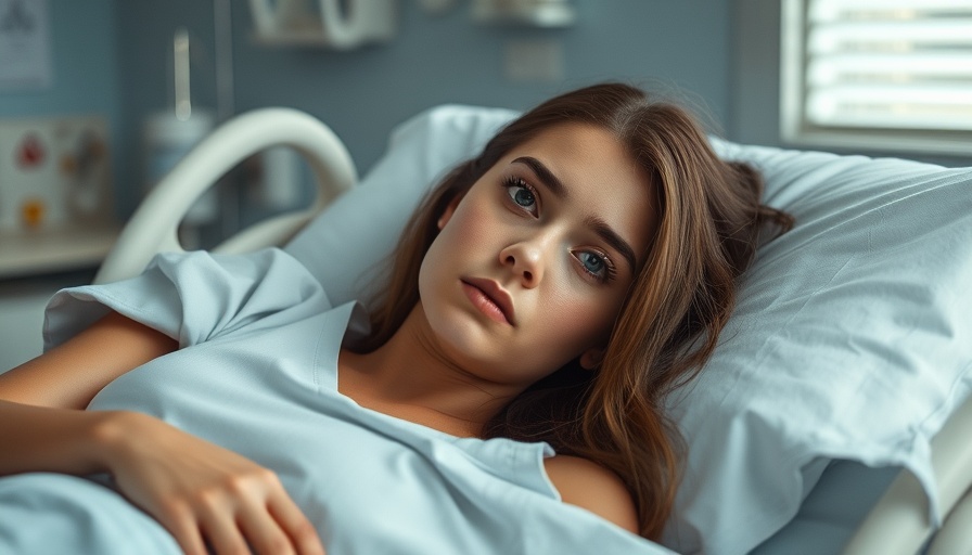 Young woman in medical consultation discussing emergency protocols.
