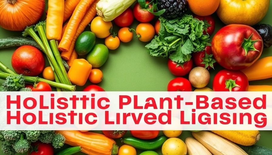 Holistic Plant-Based Living Program banner with fruits and vegetables.