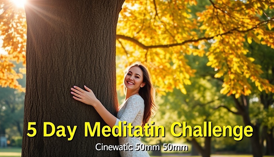 5 Day Meditation Challenge with woman in nature.