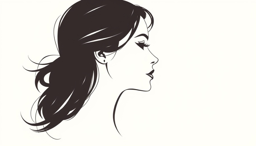 Stylized silhouette illustrating laser treatments for rosacea.