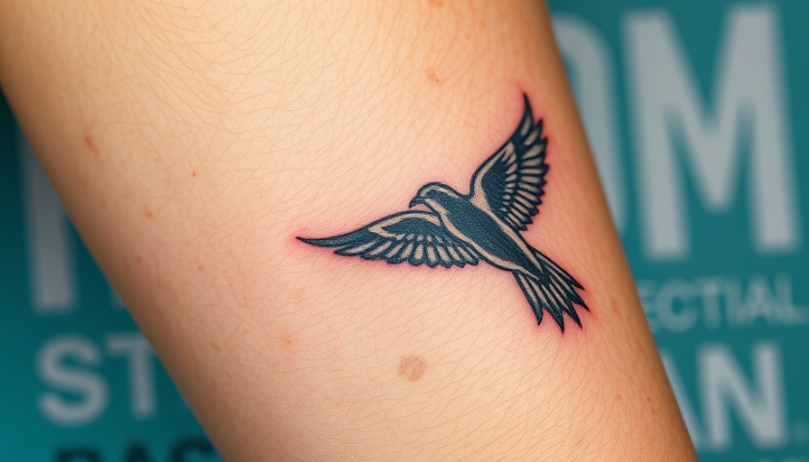 Laser tattoo removal showcasing a bird tattoo removal process.