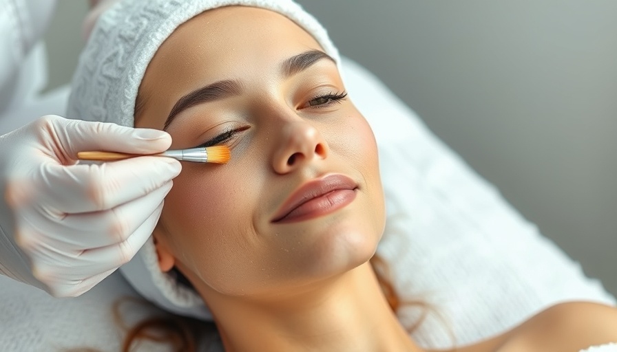 Woman undergoing chemical peel, emphasizing benefits of a chemical peel.