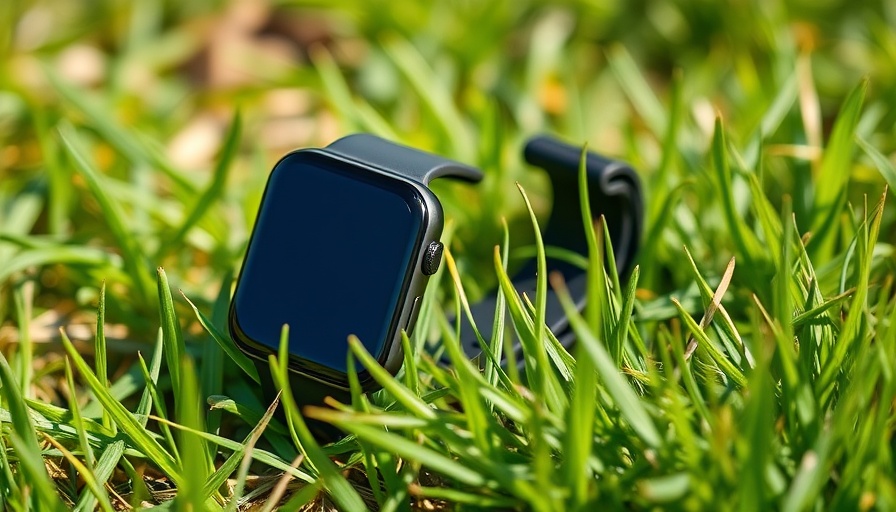 Effective use of fitness trackers outdoors in grass.