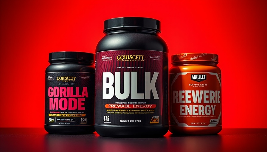 Selection of strongest pre-workout powders with dynamic red design.