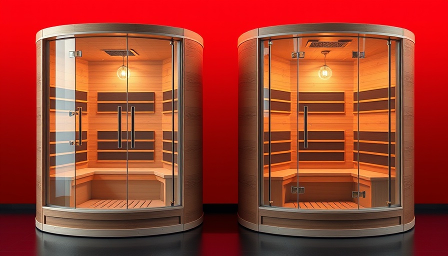 Best Outdoor Saunas 2025: Modern sauna designs on red backdrop.
