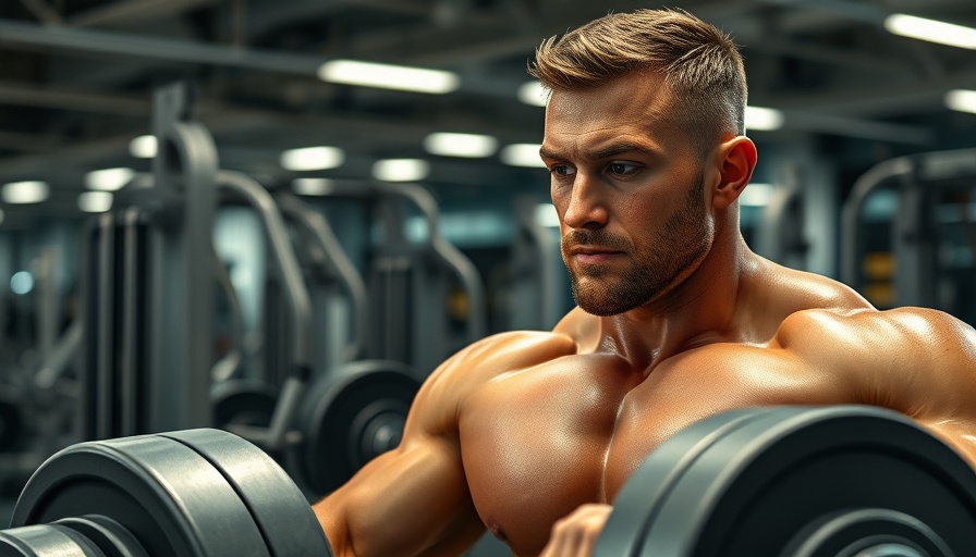 Muscular man lifting weights in a gym during an advanced quad workout.