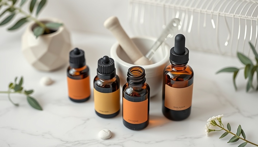 Wellness and beauty products on marble surface with soft lighting.