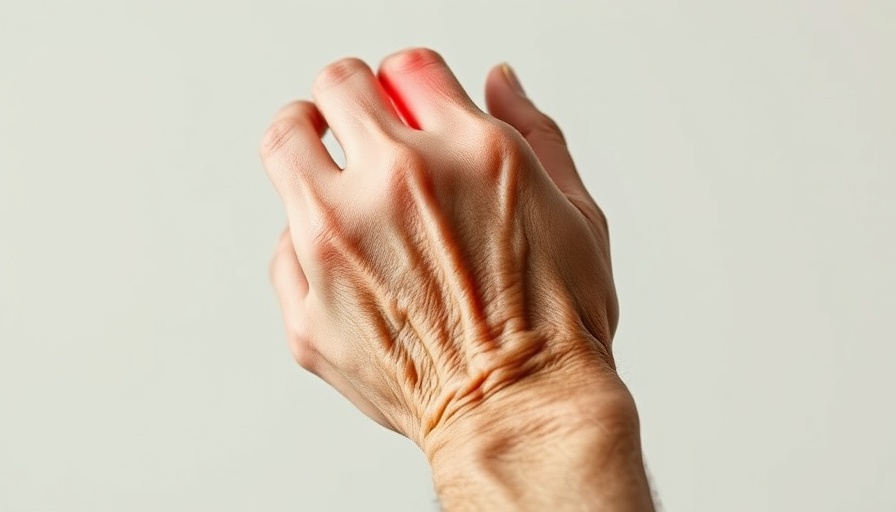 Elderly hand showing nerve pain for nerve pain awareness month.