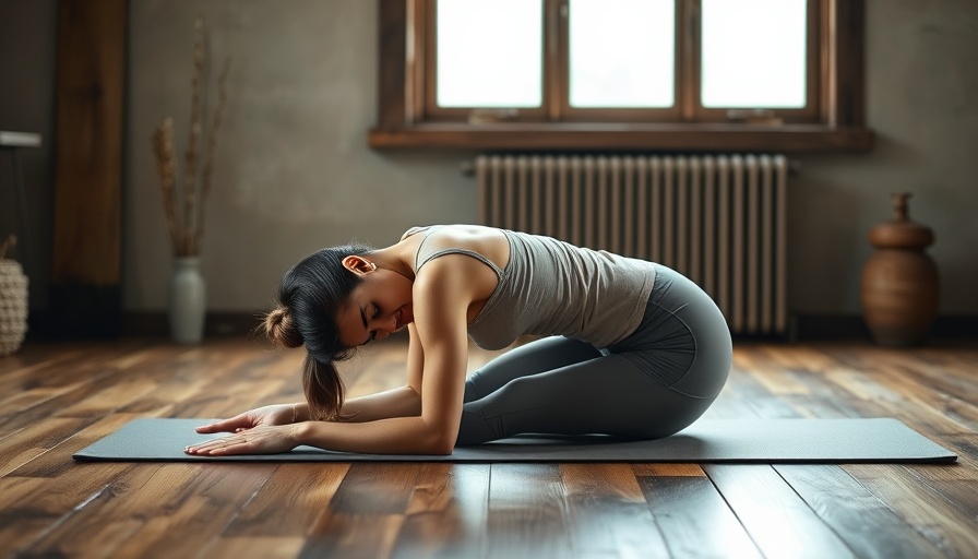 Woman demonstrating Baby Cobra Yoga Pose benefits in rustic studio.