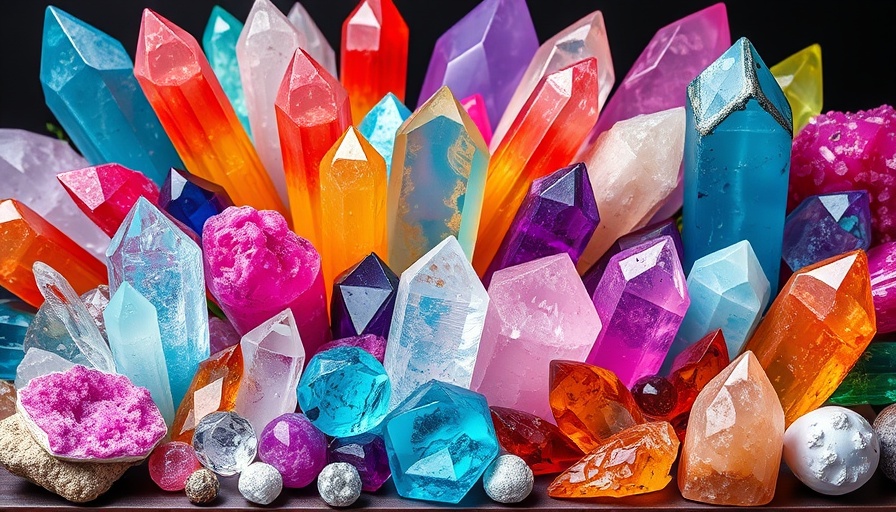 DIY Crystal Growing Kits showcasing colorful crystals.