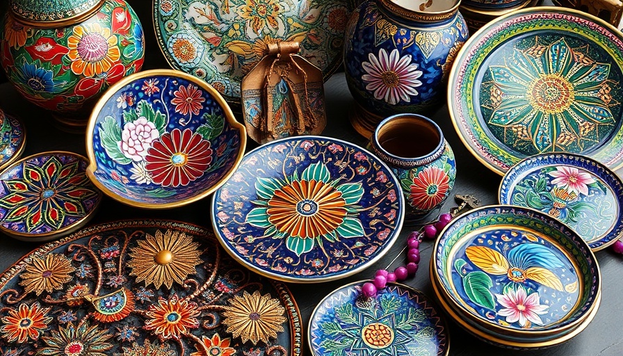 Colorful DIY cloisonne projects in a vibrant display.