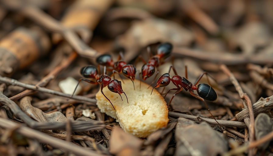 Ants on breadcrumb demonstrating Keeping Unwanted Pests Out of Your Home.