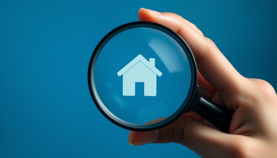 Successful Property Investment Strategies concept with magnifying glass and house icon.