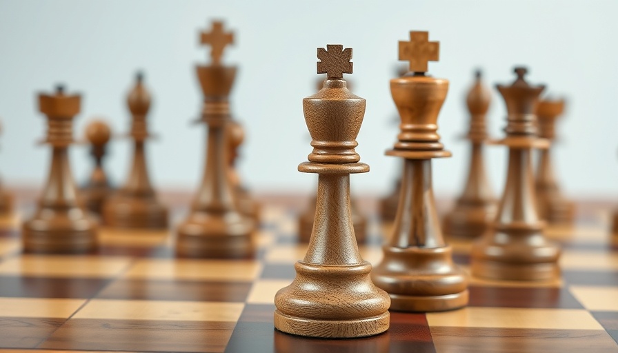 Detailed chess bishop on patterned board representing UMC bishop elections 2024.