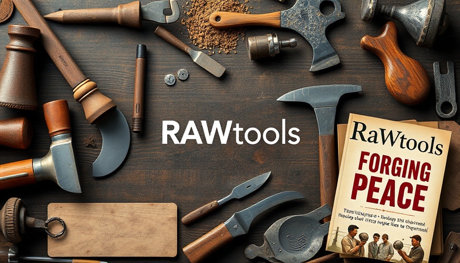 RAWtools Makers Marathon collage with tools and book cover