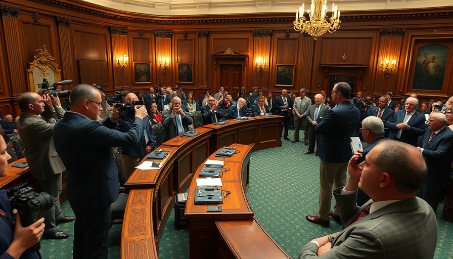 Congressional hearing with focus on media and attendees.