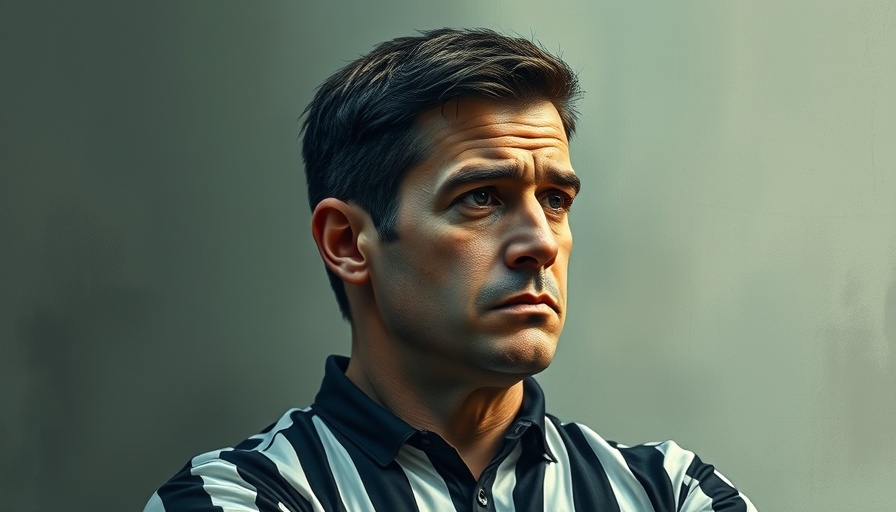 A thoughtful referee, symbolizing peace in decision-making.