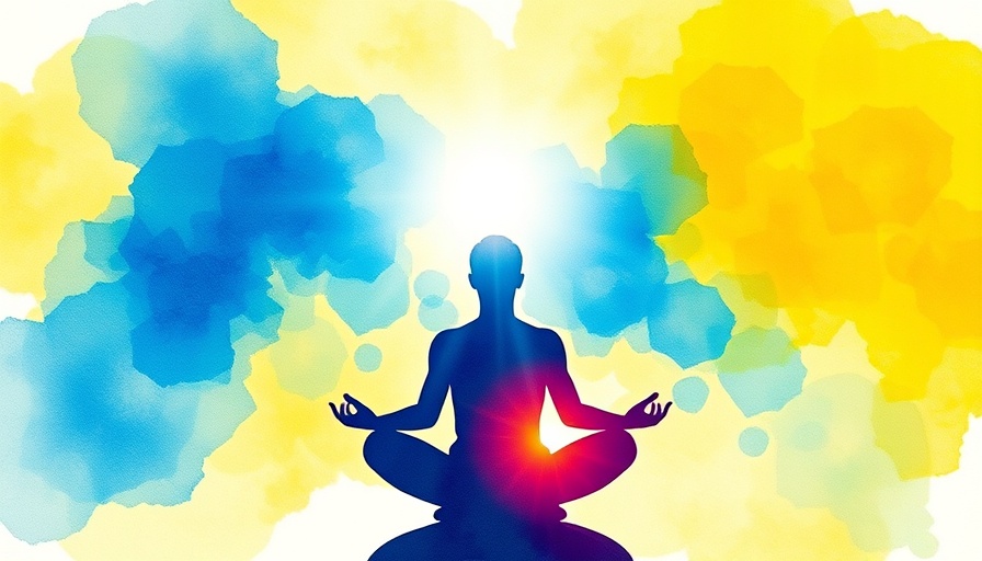 Artistic silhouette in meditation with sunlight for DBT Wise Mind concept.