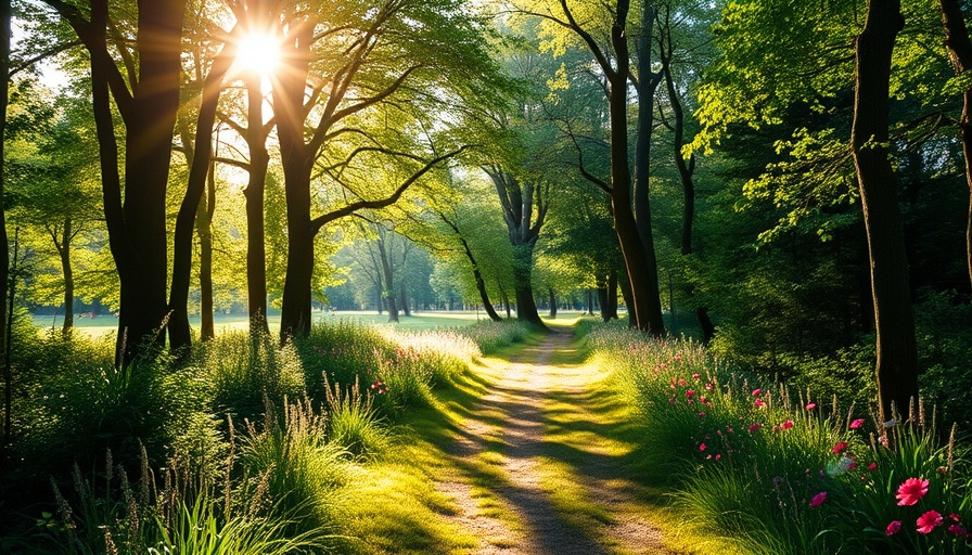 Tranquil forest path symbolizing the way of wisdom happiness.