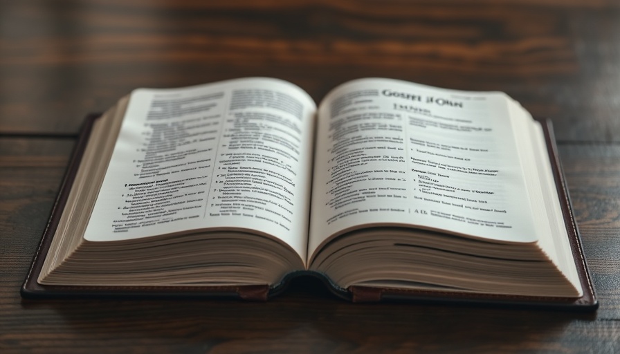 Open NASB Wide Margin Bible showing the Gospel of John.
