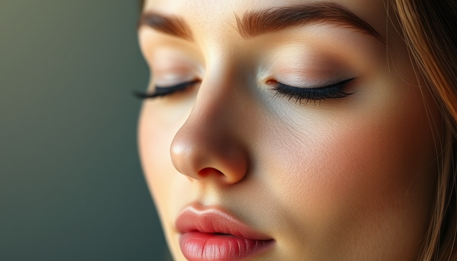 Serene woman showcasing multi-syringe treatment results.