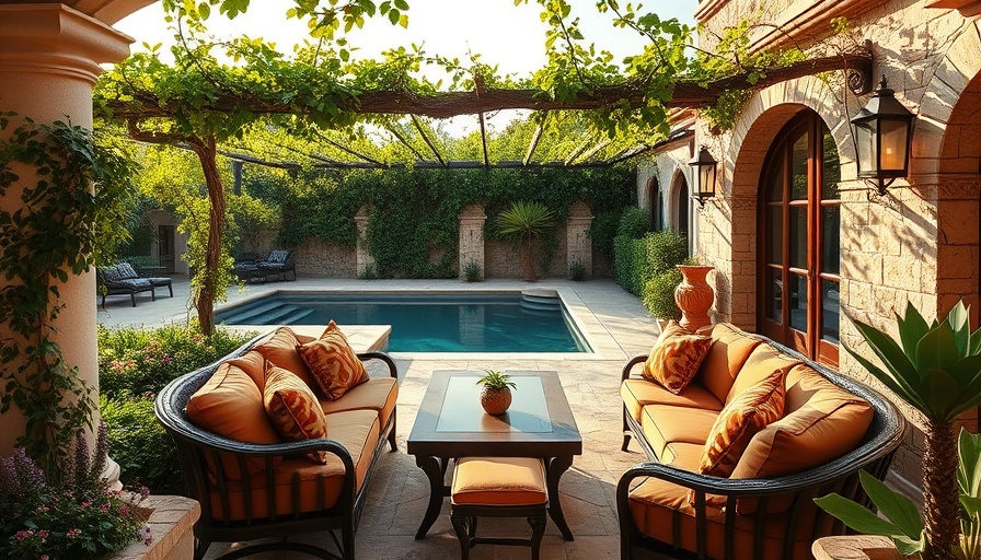 Smart upgrades for outdoor living featuring a cozy Mediterranean patio.