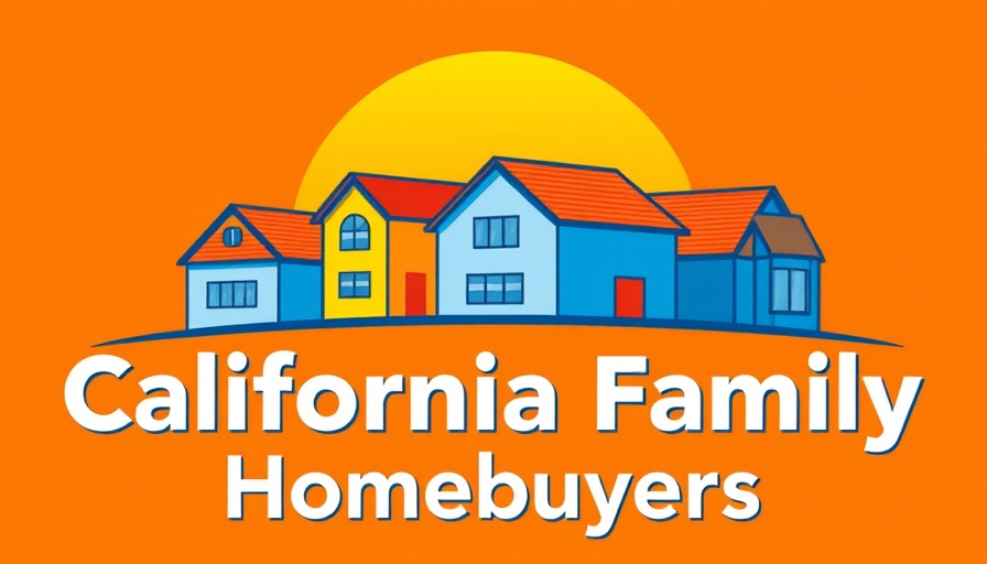 California Family Homebuyers logo with stylized rooftops and sun.