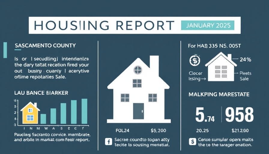 Sacramento real estate market trends 2025 housing report infographic.