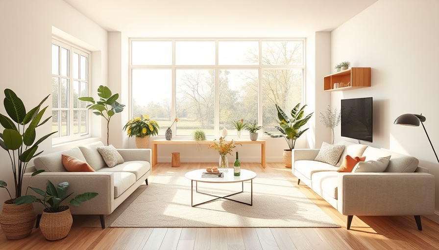 Bright living room with fresh paint, modern decor, and natural light.