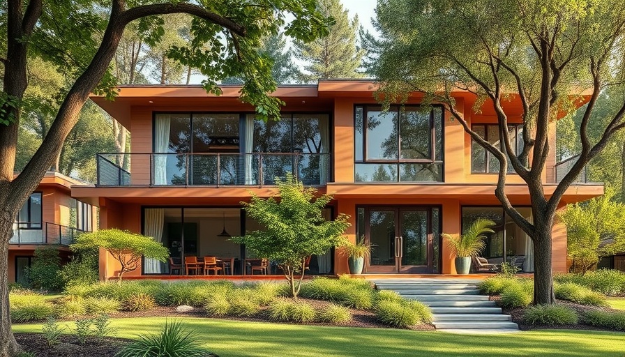 Advantages of Building Your New Home: Modern home with lush garden