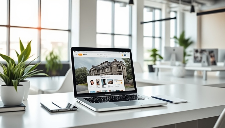 Streamline property management workflow in a modern office setup.