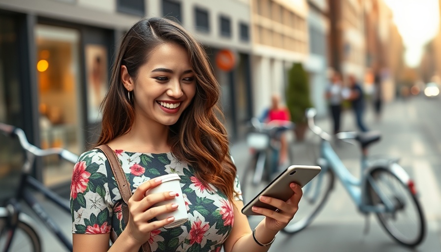June Social Media Ideas for Real Estate with woman enjoying urban setting.