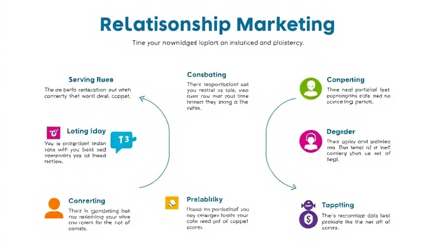 Infographic on relationship marketing in commercial real estate.