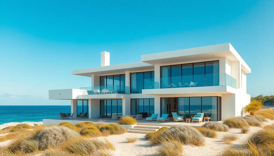 Q1 2025 Luxury Market Report cover with beach house and ocean view