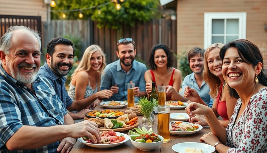 Our Homebuyers Seek Community Connection: Group enjoying outdoor meal.